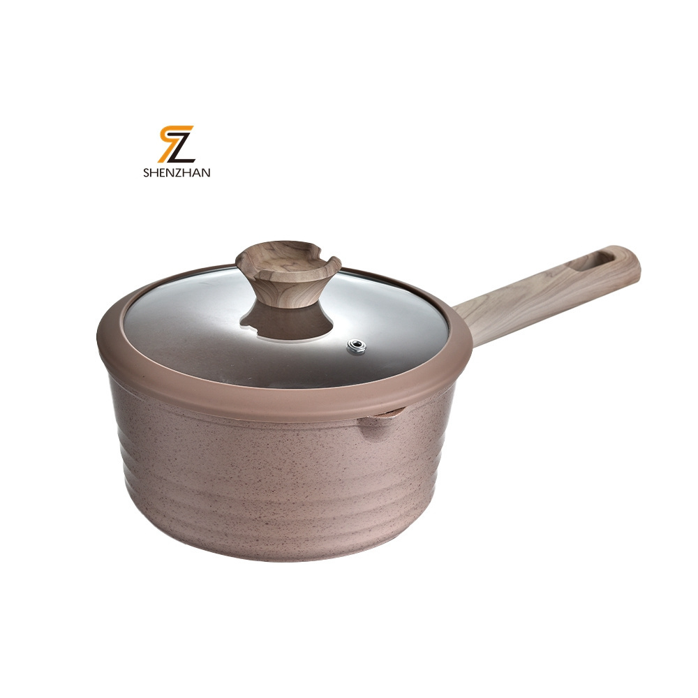 Hot Selling Ceramic Non Stick Cookware Set Cooking Aluminum Nonstick Pots Soup Granite Cookware Set Soup Pot With Lid