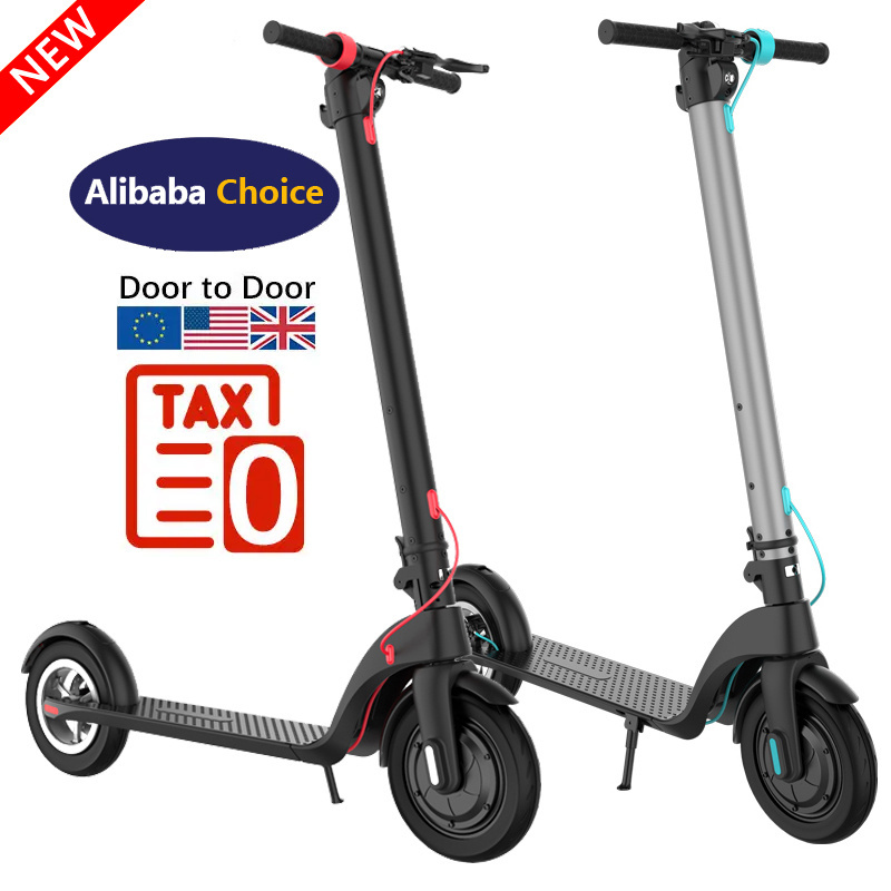 EU warehouse 2-in-1 Adult folding Lightweight X7/X8 2 Wheels powerful electric Mobility scooter USA Stock E- scooter E roller