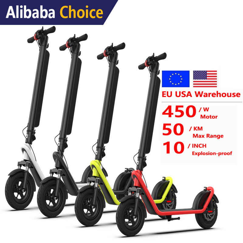 2024 EU USA warehouse new design X11 Escooter 36V 13Ah 450W 10 inch big two wheel foldable buy Electric Scooters manufacturer