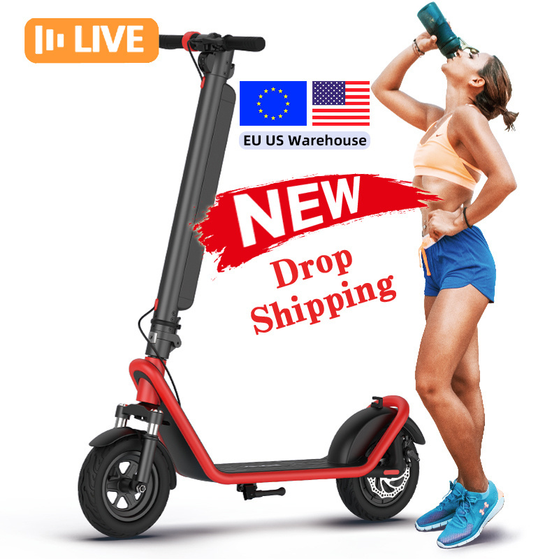 2024 EU USA warehouse new design X11 Escooter 36V 13Ah 450W 10 inch big two wheel foldable buy Electric Scooters manufacturer