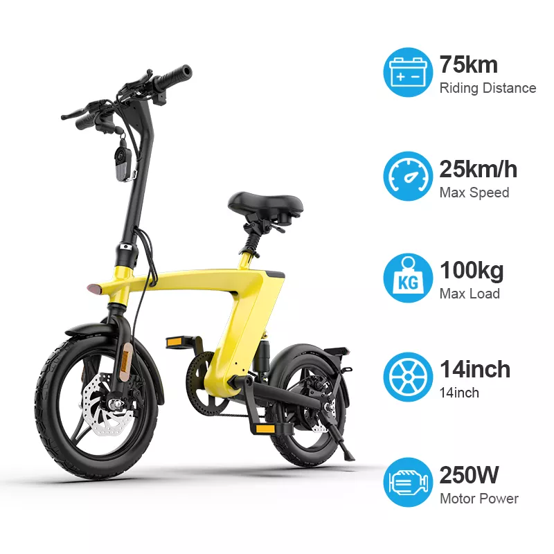 The hottest and best Electric bicycle with foldable 36v voltage battery removable riding max range 45-55km e city bike