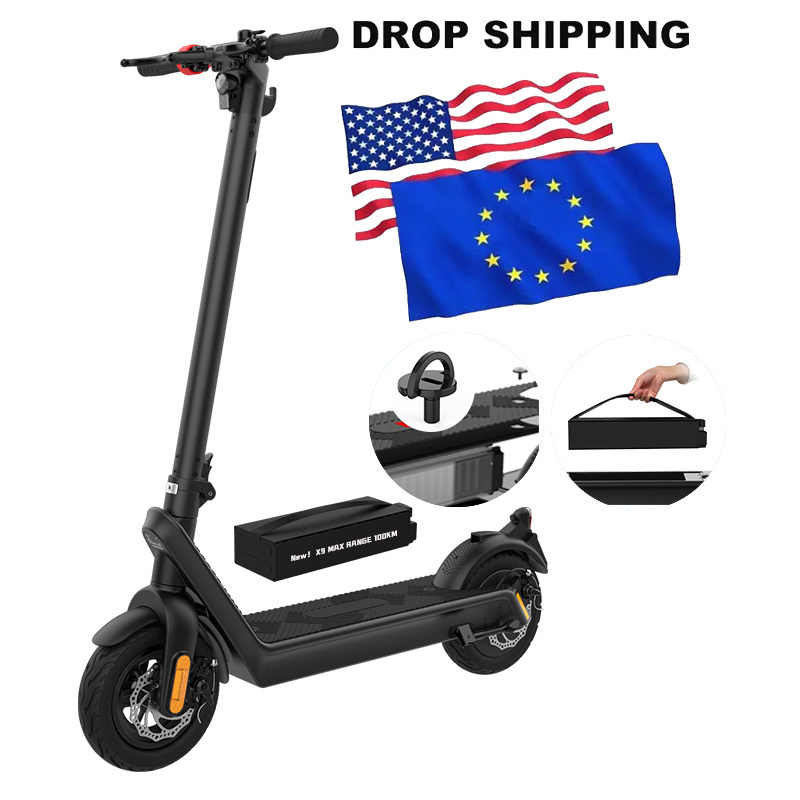 EU USA UK Warehouse buy 1000w 1200w big Two Wheel Off Road Foldable Adult fast mobility X9 Electric e Scooter electr manufacture