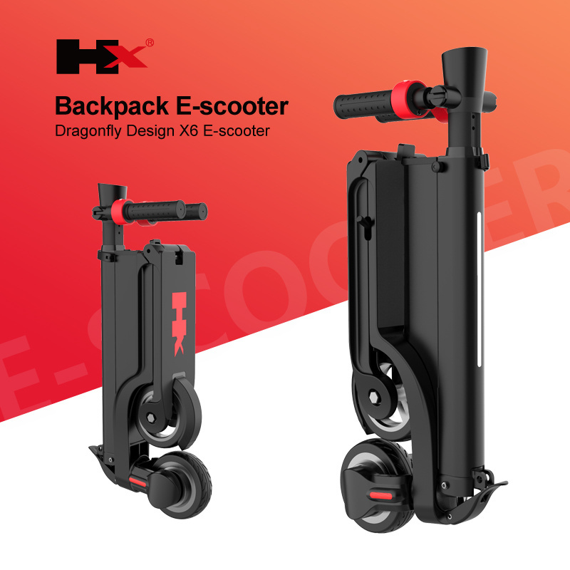 2019 HX X6 Hot Sale 8.5 Inch Vacuum Tire 25KM Power Bank  Motor 250W electric foldable scooter