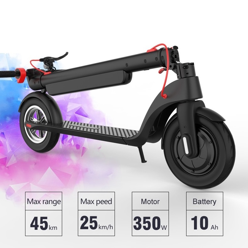 2024 New Motor scooter 350W 36V10AH Max Range 45KM Motorcycle Electric Scooter 40 mph for Adults in italy taiwan cyprus