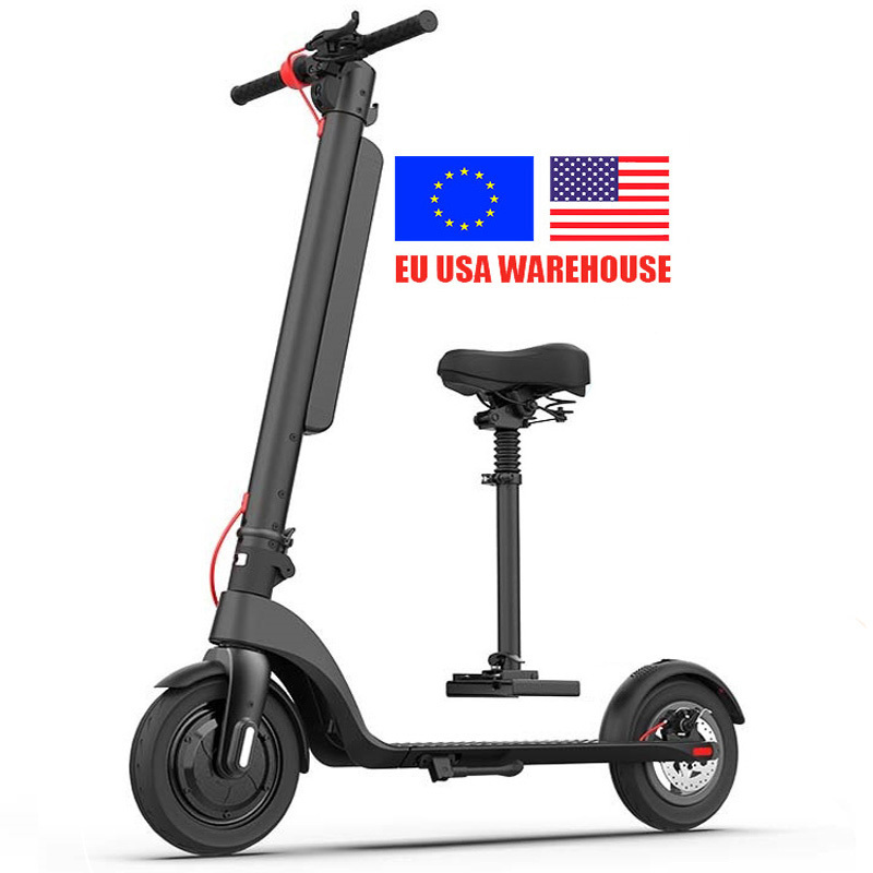 X8 big battery capacity drift kick scooter for europe 10 inch air tire 350 watt 30 km 45KM long distance adult electric scooter