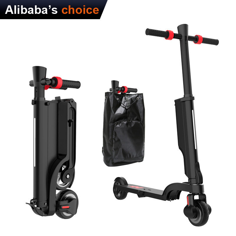 High quality Cheap X6 Mini Backpack Folding Foldable Electric Scooter 5.5 inch  Off -road For Adults Kick Scooters