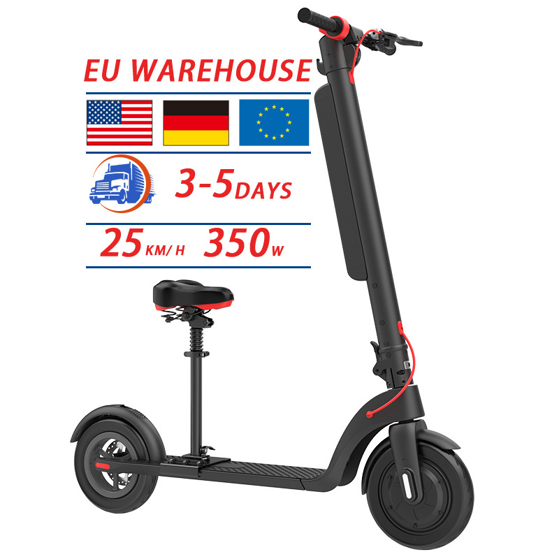 EU US Warehouse E scoot Offroad Stand Up Adult Finance Silver 2 Wheel Cheap Portable Folding Electric Scooter With Seat For Sale