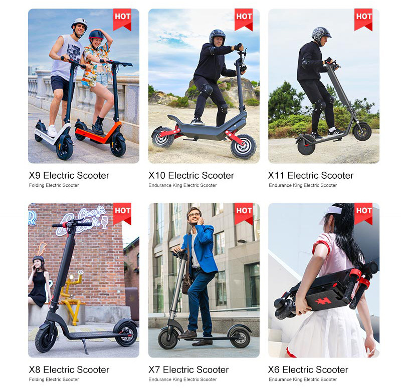 X9 electric scooter US EU Germany Warehouse big Two Wheels Off Road Foldable Adult mobility e Scooter electrico 500w 1000w 48v