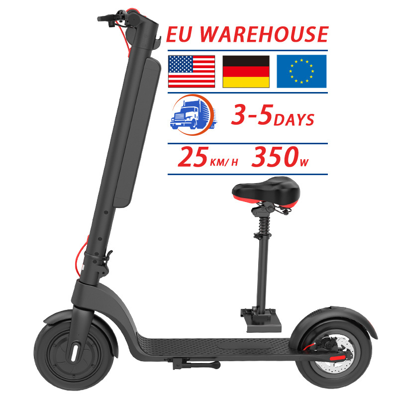 China Hot Selling X8 Support EU Warehouse Big Power E Tire 8 Inch Trottinette Suspension 30km Belgium 45 km/h Electric Scooter