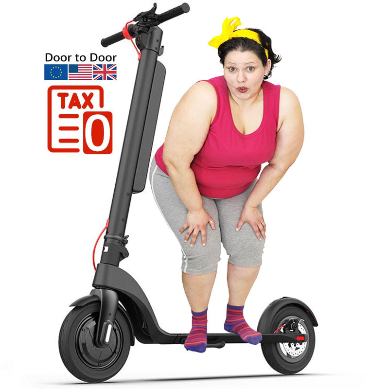 EU USA warehouse X8 electric kick scooter off road 10 inch air tire max range 30-45km Range Per Charge electric scooter