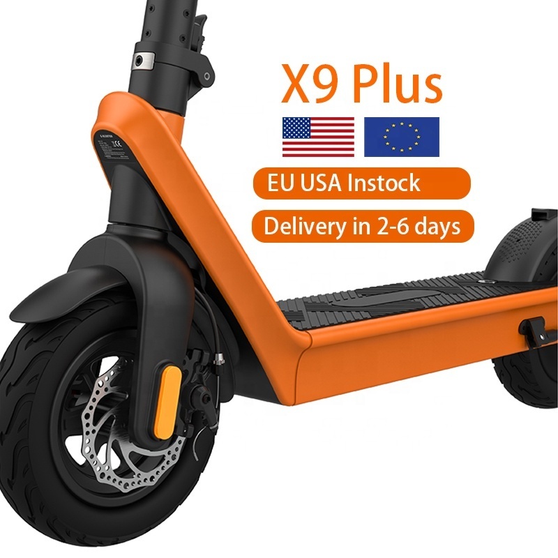 USA European UK Warehouse New X9 Plus Fast fold electr scooter 500W 1000W 10Inch Fat Tire electric skate scooter Powerful Adult