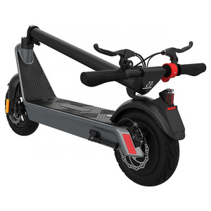 36V10.4Ah 500W Motor 100 Miles Range 40 MPH Speed 10" Solid Tires Dual Suspensions UL Certified Folding Electric Scooter