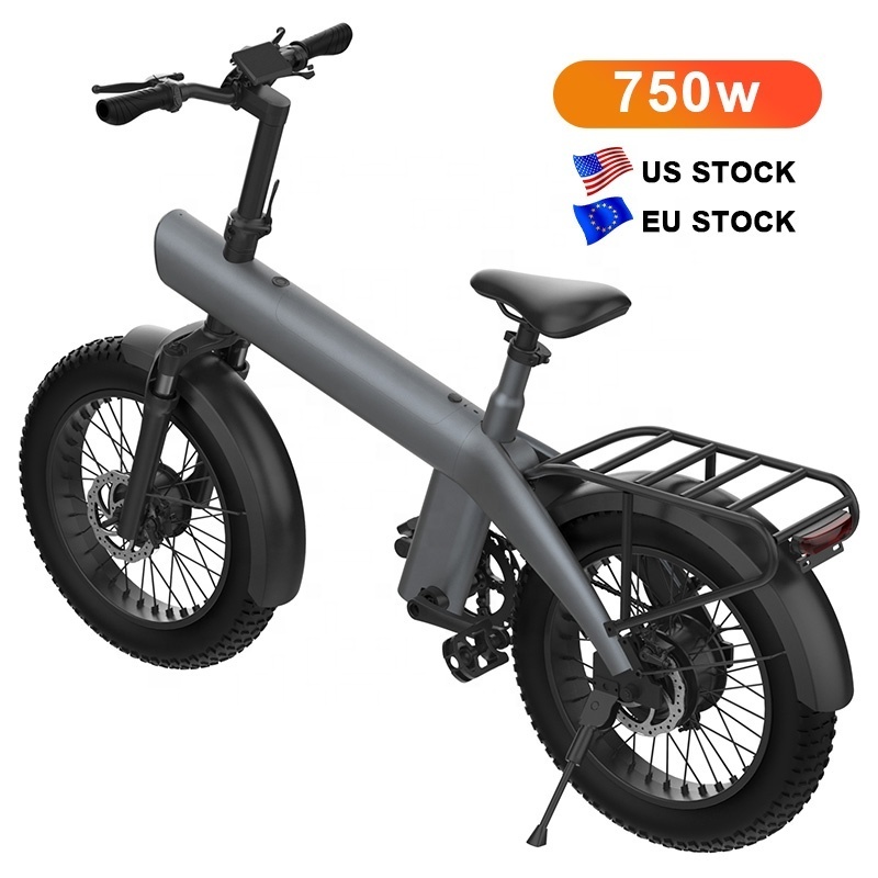 HX Q3 2024 new design eu usa warehouse e bike 750w powerful motor 20 inch off- road tires 100km ranges folding electric bike