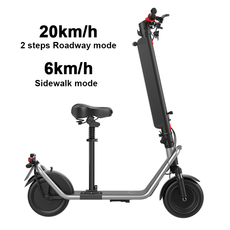 Japanese Standard 20mph electric step scooter 10 inch tire quick folding portable electric mobility scooter for adults