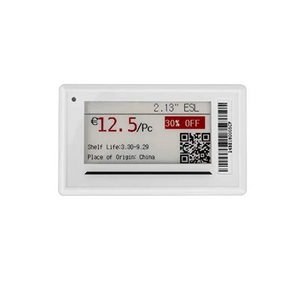 Supermarket Size 2.1 inch Ble 5.0 E Ink Digital Price Tags Epaper Cloud System E-ink Display Nfc Esl Electronic Shelf Label