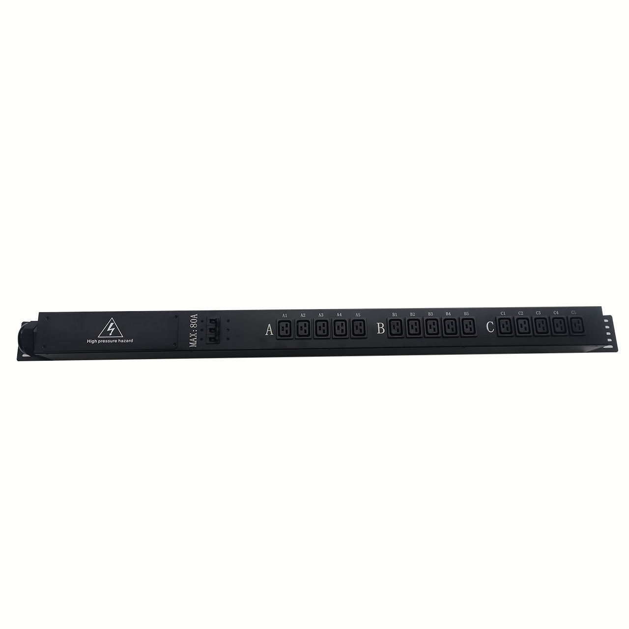 Horizontal Installation Power Distribution Unit 80A 3 Phase 15 Sockets Rack 415V Servers And Pdu