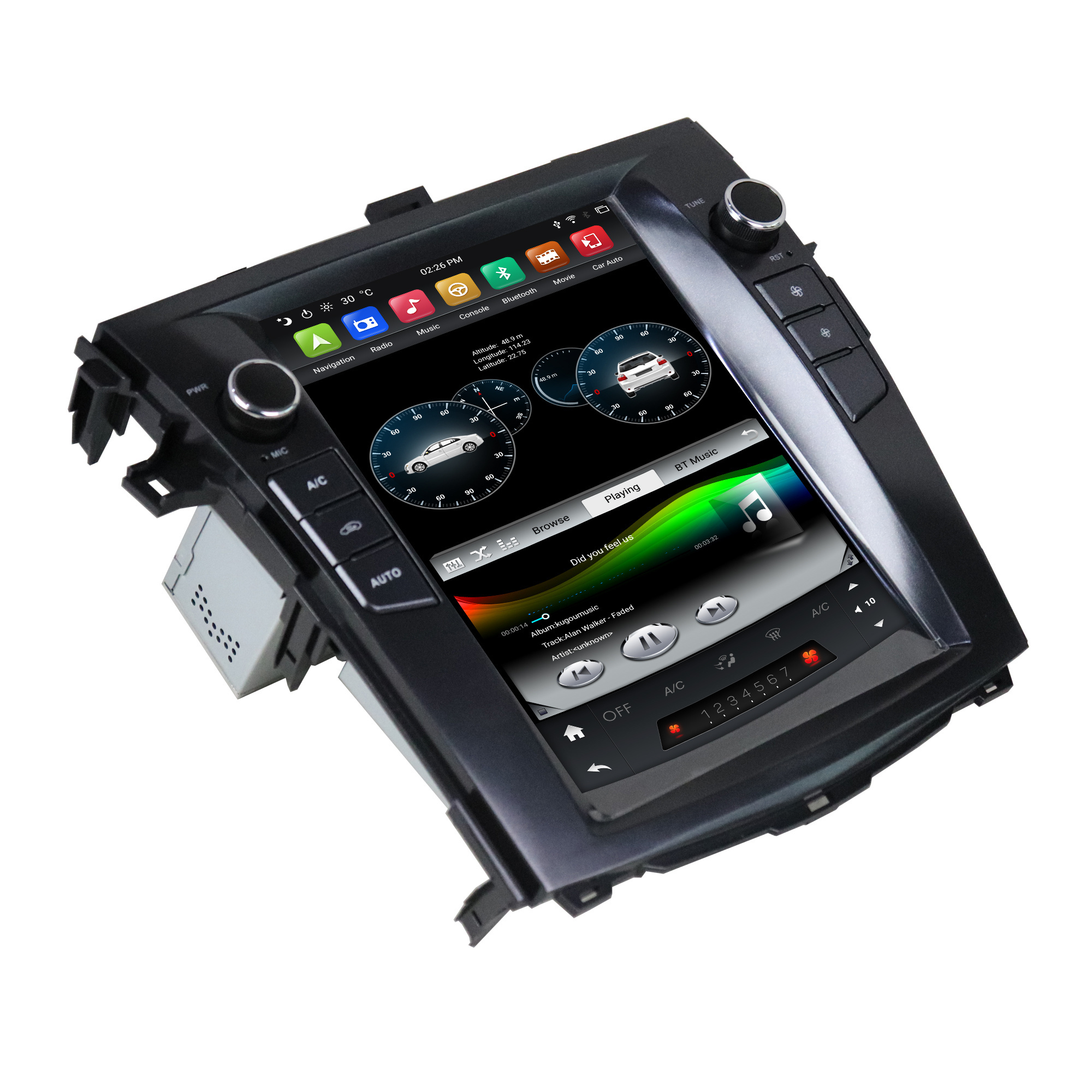 KLYDE Android 9 IPS Car DVD Player GPS Navigation For Corolla 2007-2011 stereo radio tape recorder multimedia