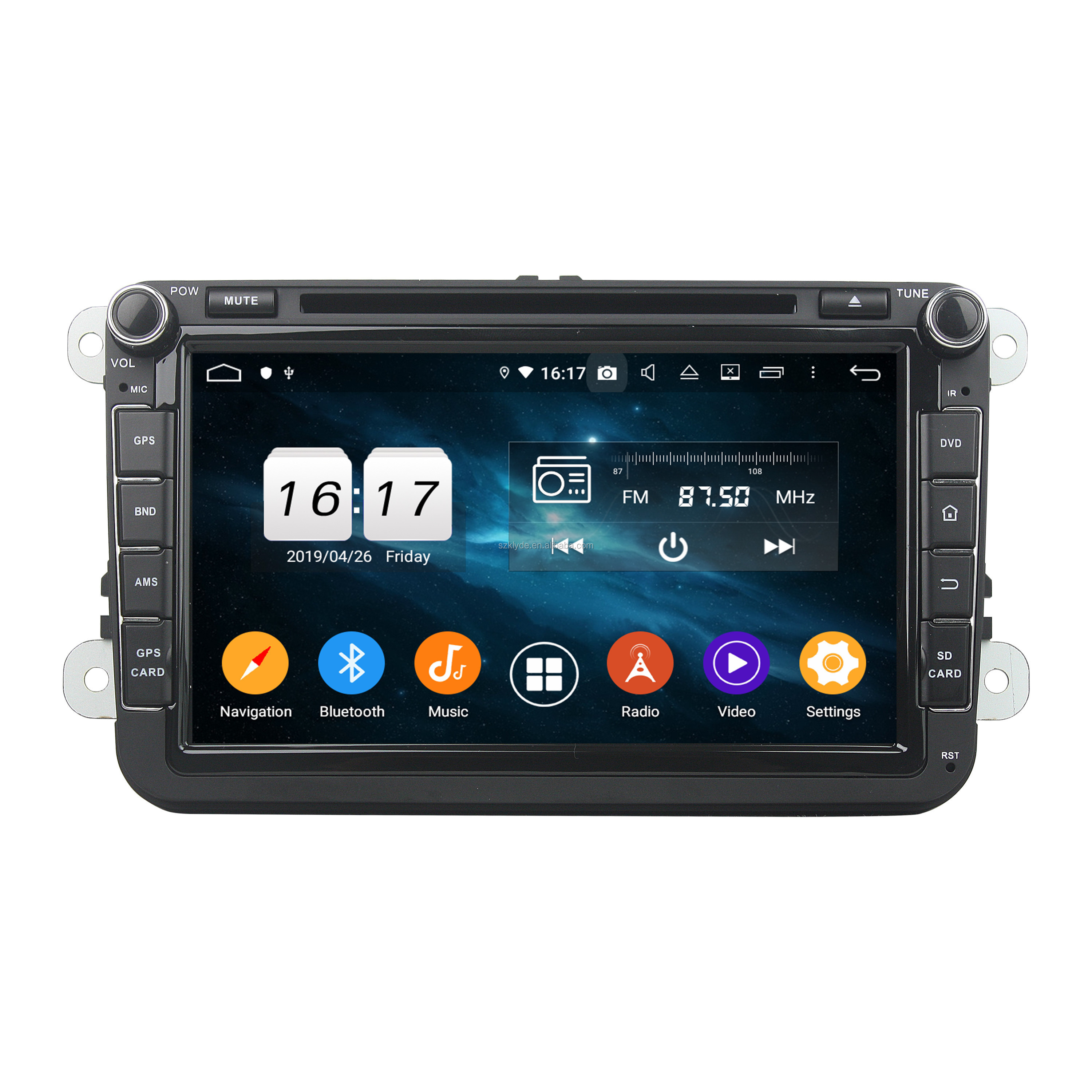 Android 9.0 car dvd gps stereo player for Octavia Magotan Caddy Sagitar auto radio video multimedia player support WIFI 4G DSP