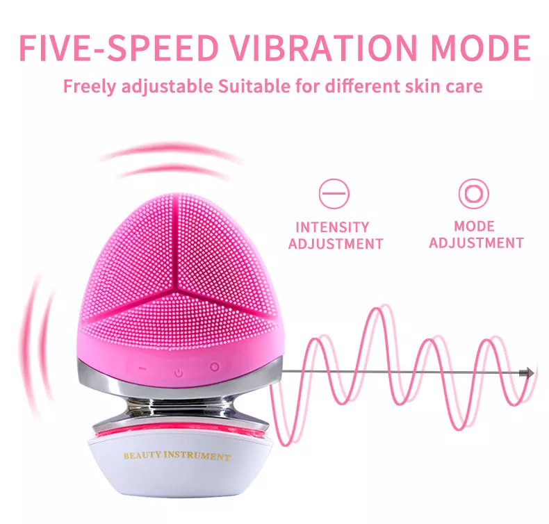 2024 Best Selling Product 4 in 1 Deep Cleansing Gentle Exfoliating Removing Blackhead Beauty Instrument Facial Cleanser Brush