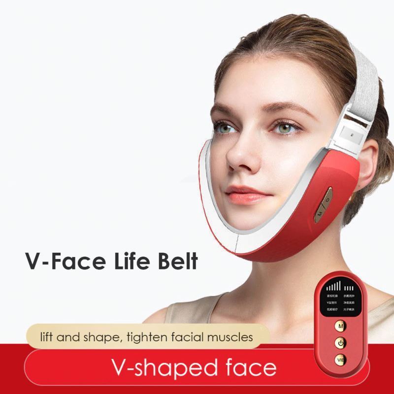 2024 New Reaching V Shape Face Lift Home Use Facial Lifting Device Beauty Instrument Portable Microcurrent Galvanic Machine