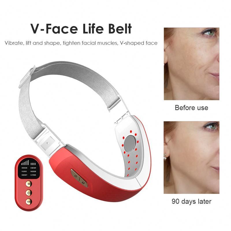 2024 New Reaching V Shape Face Lift Home Use Facial Lifting Device Beauty Instrument Portable Microcurrent Galvanic Machine