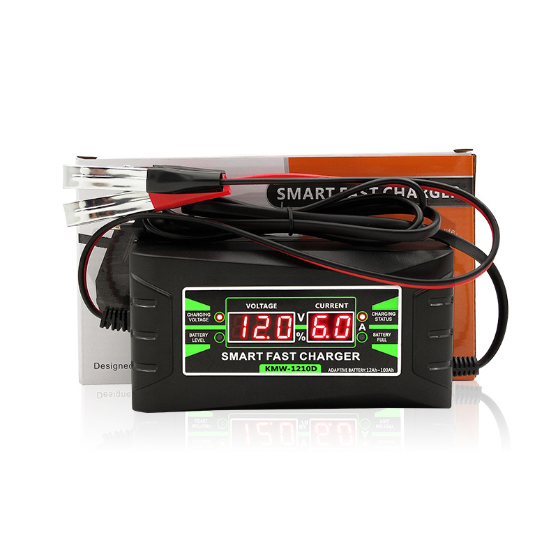 Digital Display 6A 12 Volt Smart Car Automatic Battery Charger