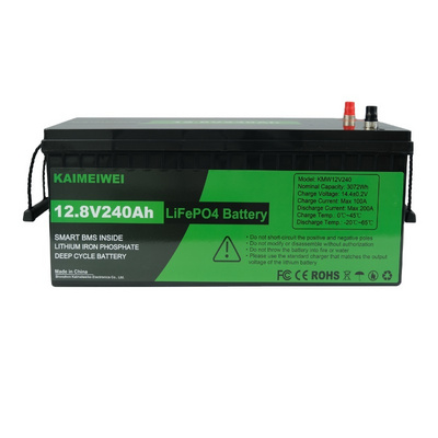 Deep Cycle lifepo4 battery 100Ah 150Ah 200ah 240Ah 300ah 12v 12.8V 24v lithium iron phosphate rechargeable  lithium battery pack