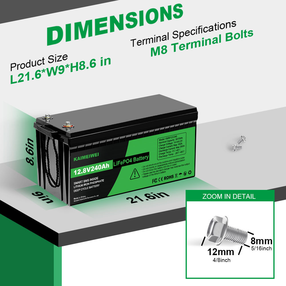 Deep Cycle lifepo4 battery 100Ah 150Ah 200ah 240Ah 300ah 12v 12.8V 24v lithium iron phosphate rechargeable  lithium battery pack