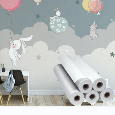 Wholesale Printable Blank Wallpaper Non-Woven 3D Wall Cloth Wall Covering for Digital Inkjet Print