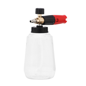 Car Cleaning Red Black Foam Nozzle Spray Bottle Car Wash Transparent Snow Foam Cannon PA Foam Lance