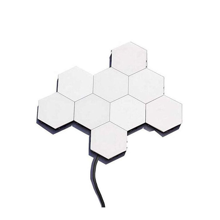 Touch Sensor Wall Lamp Creative Home Decor LED Hexagon Magnetic Modular Touch DIY Led Night Hexagon Lights