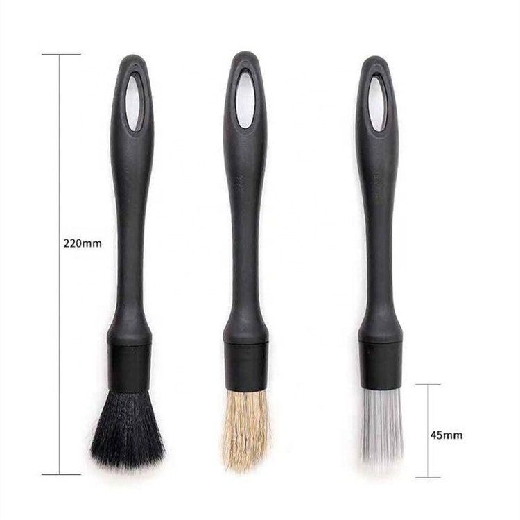 3 piece set Car Detailing Brush Rim Wheel Air Outlet Cleaning detail brush