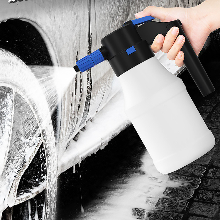 Factory direct sale Car Wash 1.5L Foam Sprayer Electric multifunctional use Foam Cannon Sprayer Pot For Car Cleaning