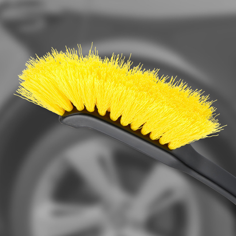 Car Wash Tire Brush Premium Quality Wheel Tire Rim Scrub Brush Stiff Synthetic Bristles Tire Shine Brush