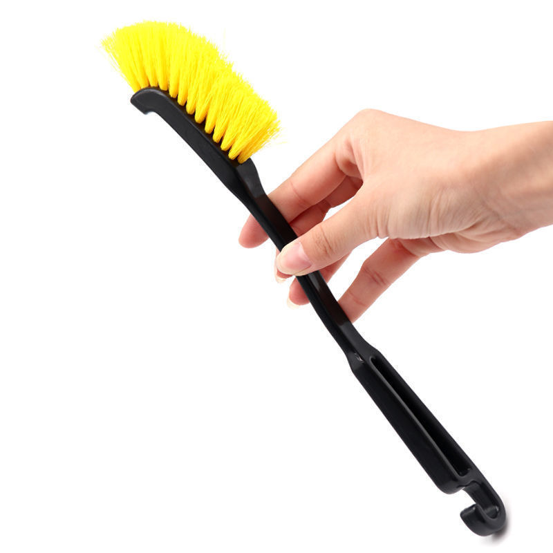 Car Wash Tire Brush Premium Quality Wheel Tire Rim Scrub Brush Stiff Synthetic Bristles Tire Shine Brush