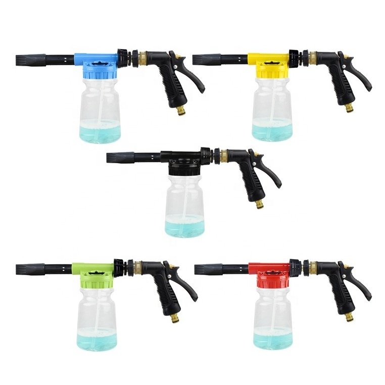 Low Pressure Spray Gun Snow Foam Lance Cannon With Transparent Bottle For Car Washing Foam Gun