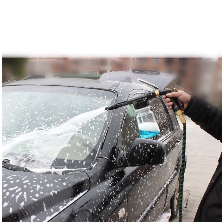 Low Pressure Spray Gun Snow Foam Lance Cannon With Transparent Bottle For Car Washing Foam Gun