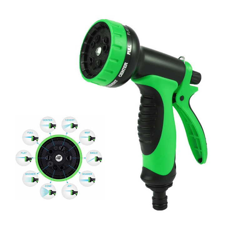 New plastic multi-function water spray gun Soft handle family car wash watering device Pet bath nozzle