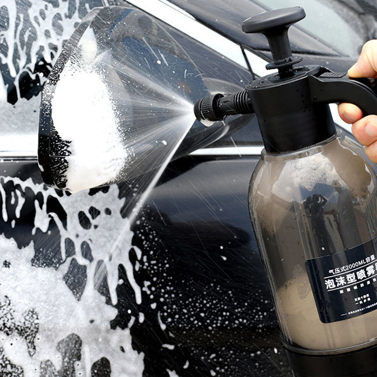 Foam Sprayer 2L Car Wash Watering Can Air Pressure Spray Can Hand Pressure Cleaner Car Cleaning Sprayer Watering Can Car Clean