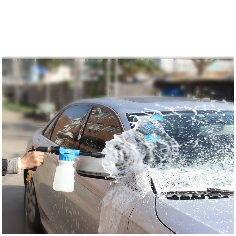 Low Pressure Spray Gun Snow Foam Lance Cannon With Transparent Bottle For Car Washing Foam Gun