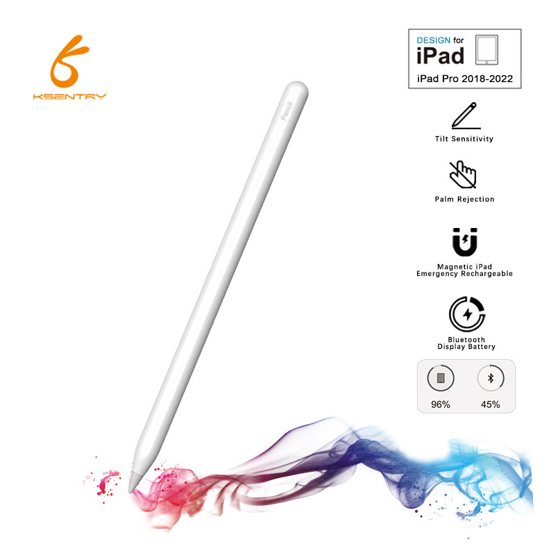 Active Stylus S Pen for iPad 2018-2023 & iPad Air Compatible ABS Material Magnetic Touch Function Palm Rejection custom logo