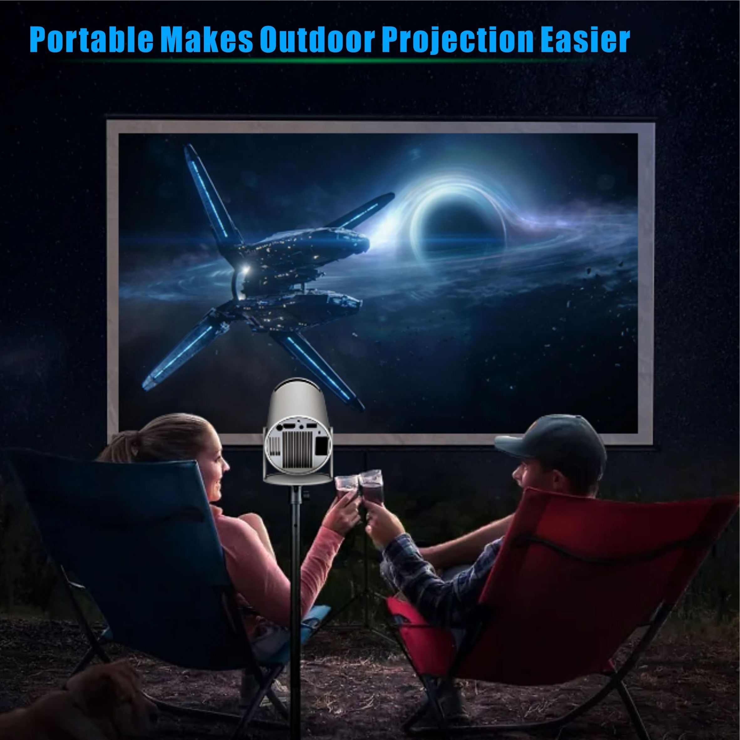 Hy300 Holographic Projector 3d Hologram Projector 4k Lcd Smart 4k Portable Projector