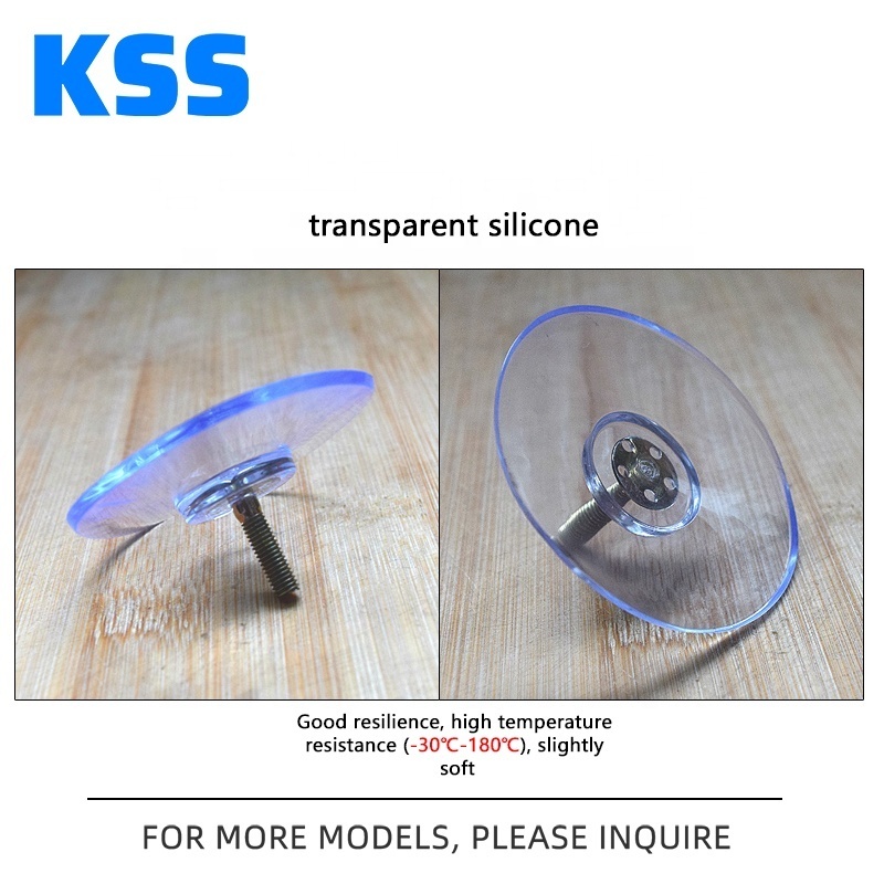 custom rubber vacuum suction cup with spring Glass Table Tops Rubber mini Silicone threaded Transparent suction cups sucker