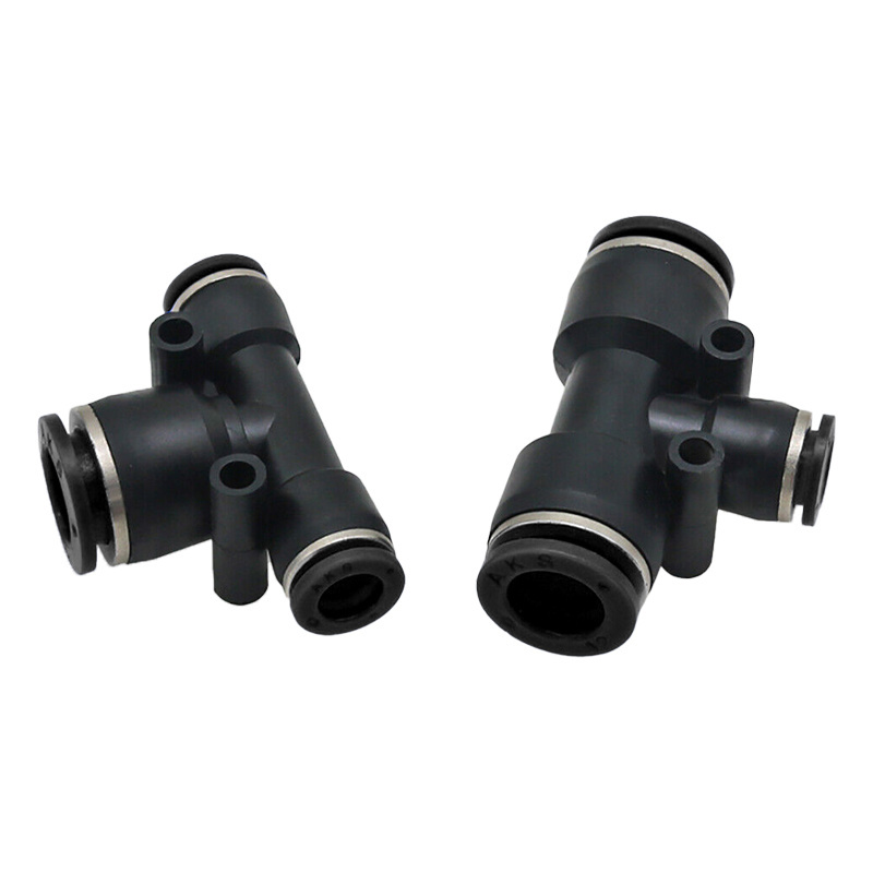 PEG Tee coupling three way connector piece tube quick connect one touch air fittings pneumatic tee fittings