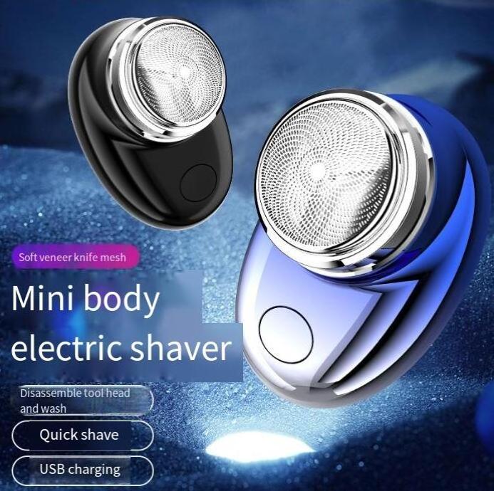 New Hot Sale Home Travel Portable Face Waterproof Hair Razor Hotel Electric Pocket USB Cheese Men Washable JLL066 MINI Shaver