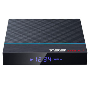 The cheapest and newest android tv box T95 MAX+ ram 4gb rom 32gb android 9.0 ott tv box S905X3 TV BOX