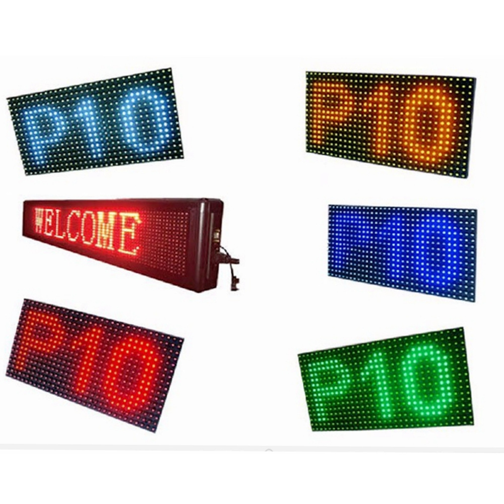 Outdoor RGB P10 LED Message Sign P10 LED Scrolling Text screen Full Color LED Moving Text Display  Pantalla led