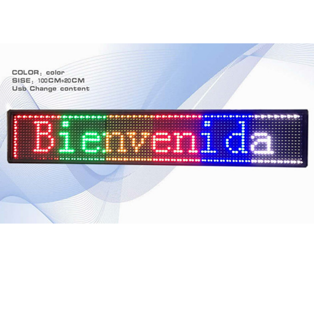 Outdoor RGB P10 LED Message Sign P10 LED Scrolling Text screen Full Color LED Moving Text Display  Pantalla led