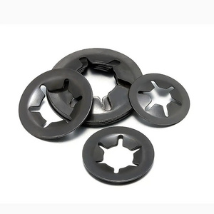 Factory Direct Carbon Steel Retaining Starlock Washer for Shaft Star Toothed Lock Washer 4mm 6mm 8mm 10mm 12mm