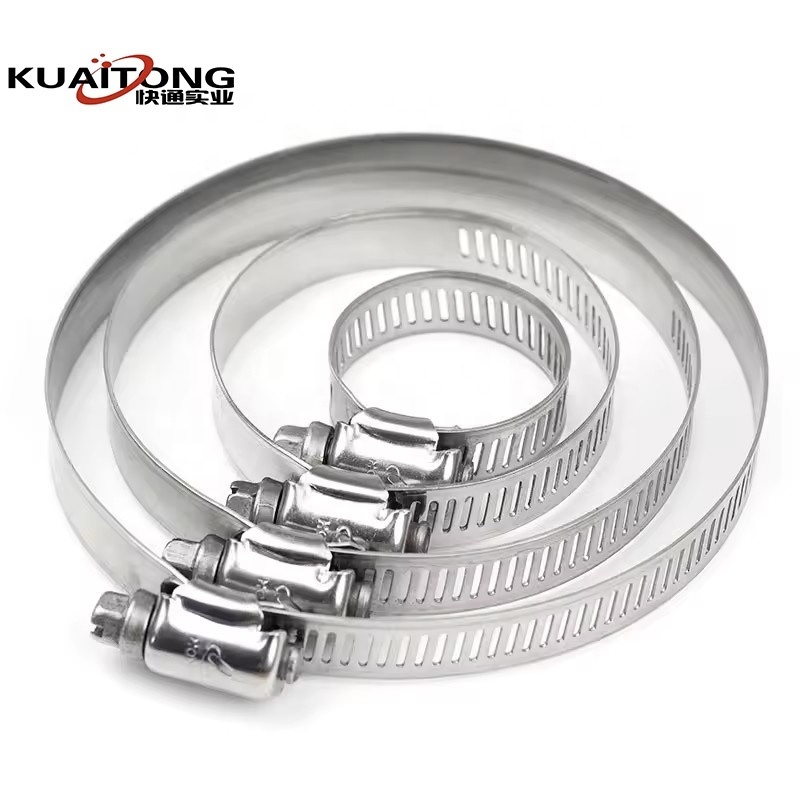 High Quality Stainless Steel 201 304 316 Adjustable Hose Clamps Worm Gear Hose Clamps Radiator Hose Clamp